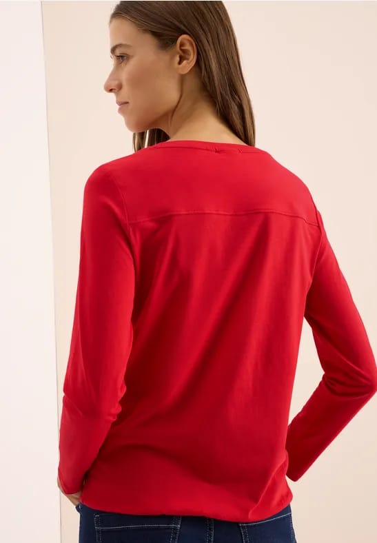 Shirt in effen kleur