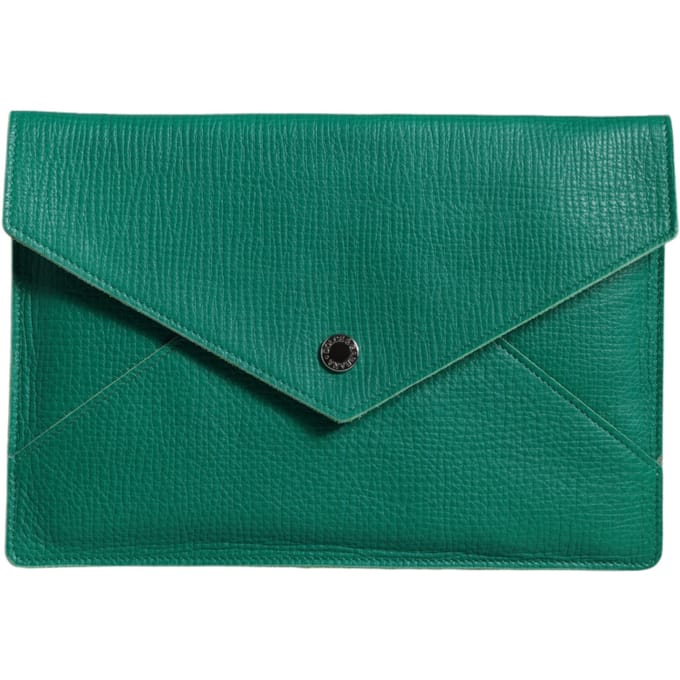 Envelop Tas Leer Groen