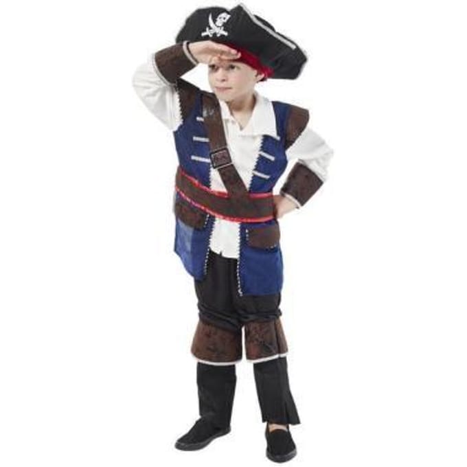 Dreamland Verkleedpak Piraat maat 128 Feestkleding
