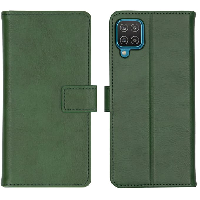 imoshion Hoesje - Geschikt voor Samsung Galaxy A12 - Luxe Bookcase - Groen