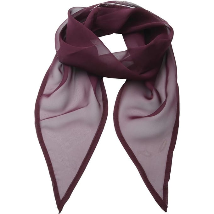 Premier Dames/Dames Chiffon Sjaal (Aubergine)