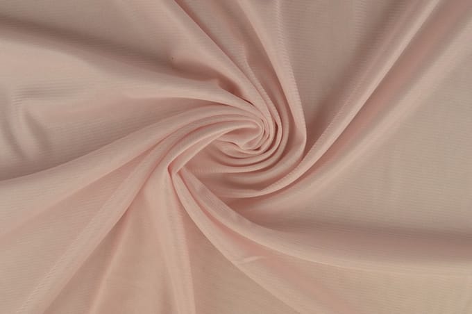15 meter stretch voering - Baby roze - 100% polyester