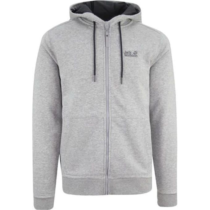 Jack Wolfskin Logo Heren Grijs Track Jacket