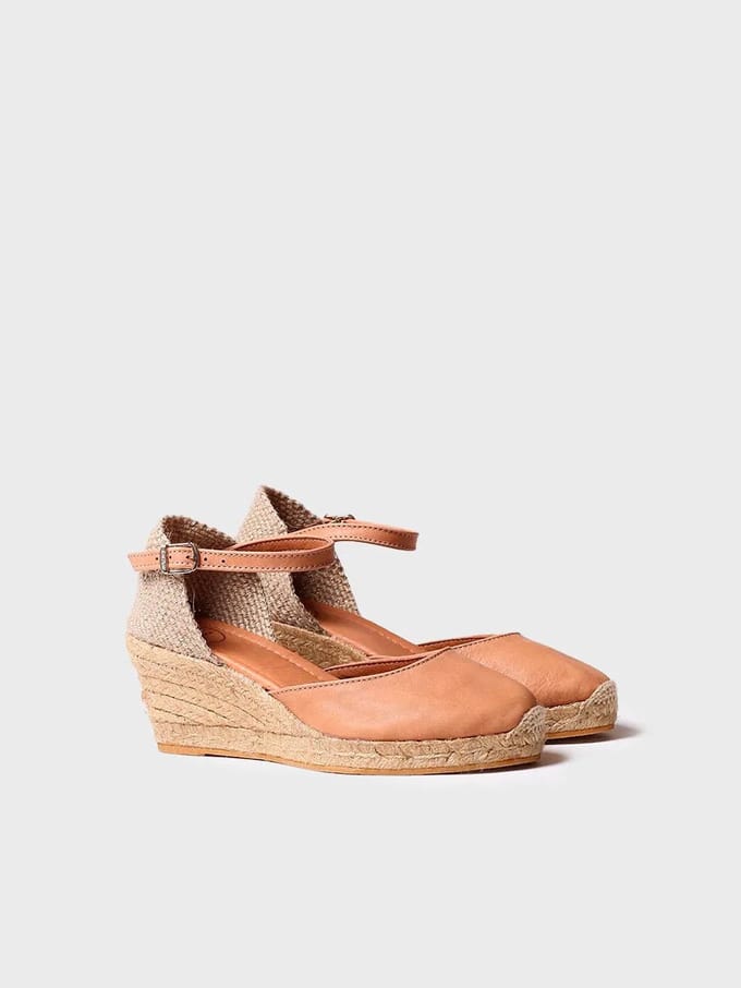 Gesloten leren espadrille | COSTA-5