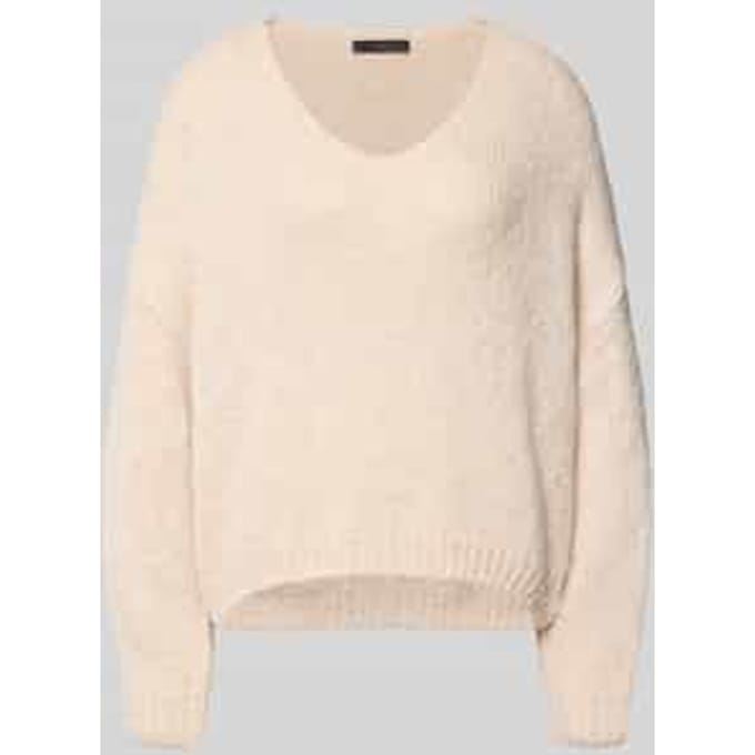 oversized gebreide pullover met mohairgehalte