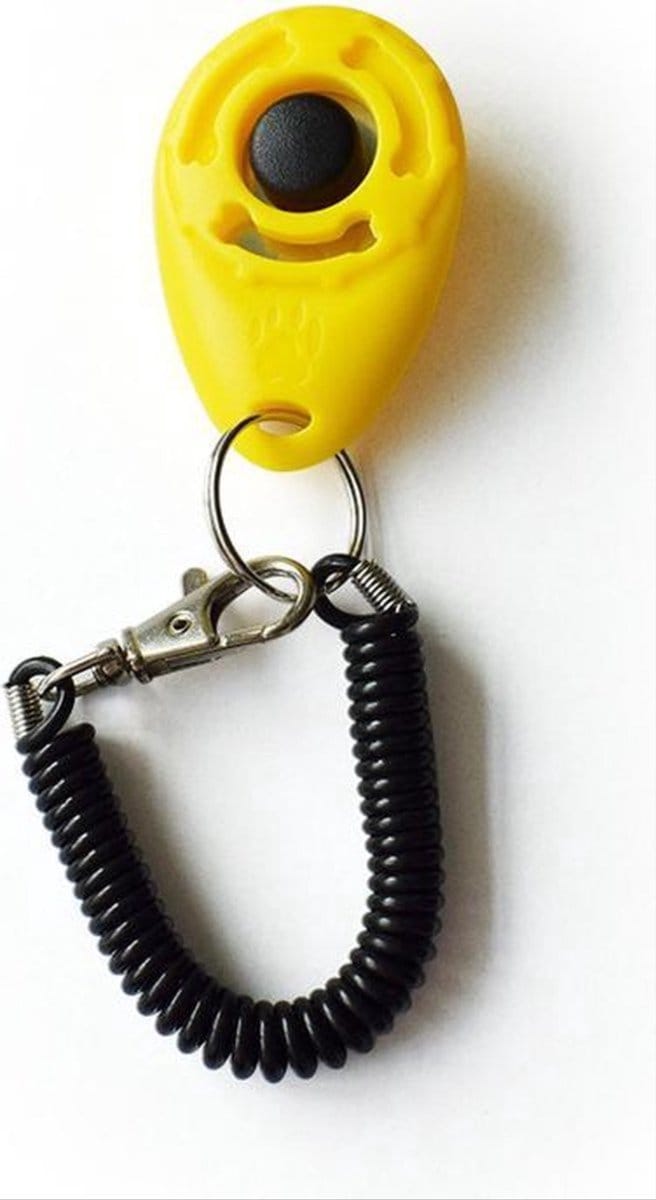 *** Click Klikken-Hond-Training Honden-Trainen-Met-Bevestiging - Geel - van Heble® ***