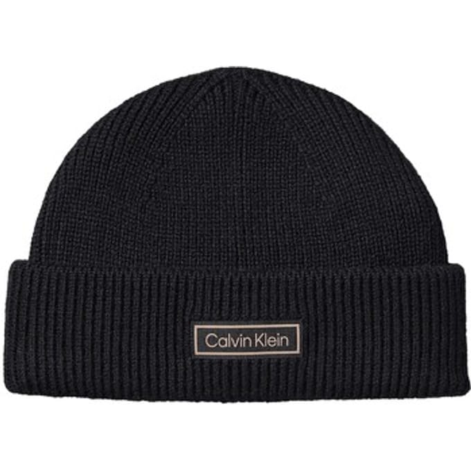 Calvin Klein Patch Chunky Rib Doc Black Maat: OS | Petten Outlet | Heren | Zwart