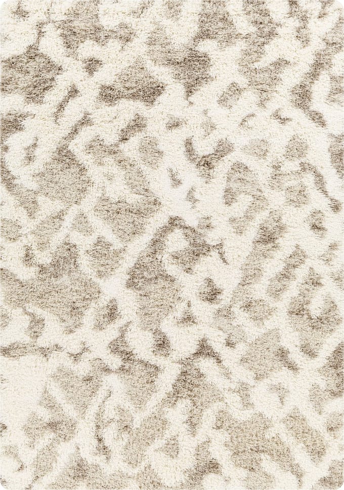 SURYA Paula vloerkleed modern hoogpolig shaggy beige