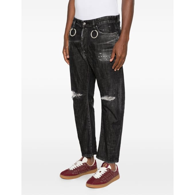 Dsquared2 jeans geript man zwart