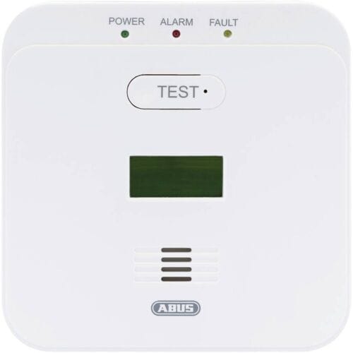 ABUS COWM510 Koolmonoxidemelder werkt op batterijen Detectie van Koolmonoxide