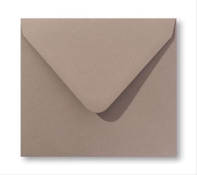 Envelop Vintage  14 x 14 cm Zandbruin 100 stuks