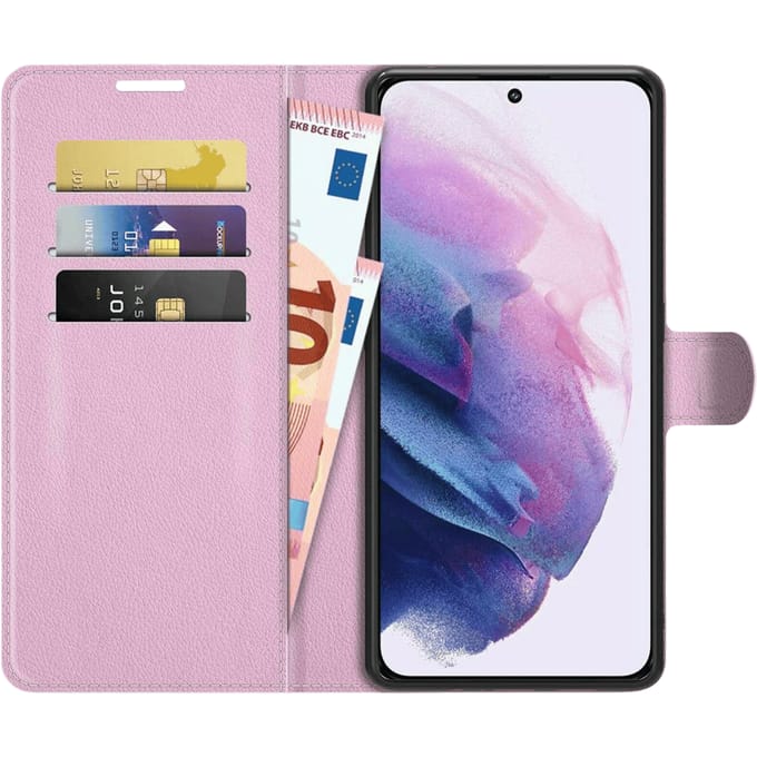 Just in Case Galaxy S22 Plus TPU Portemonnee Hoesje Pink