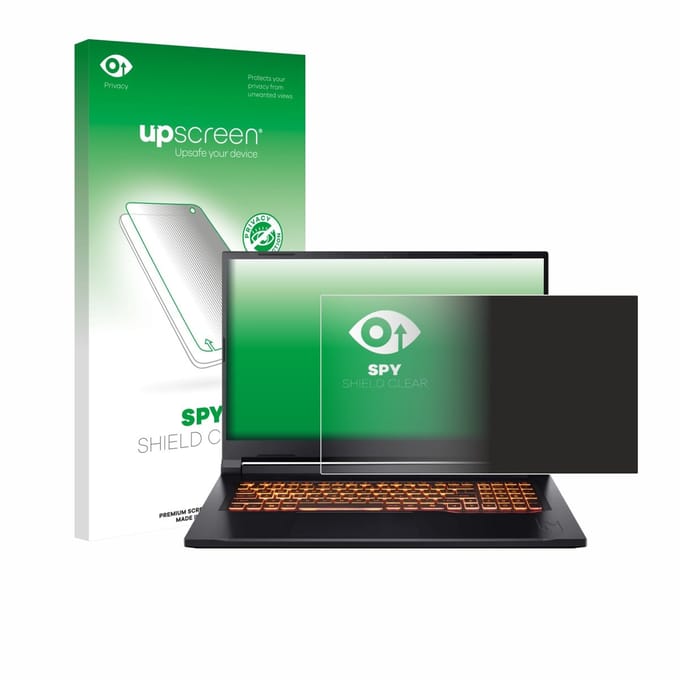 upscreen - privacy screenprotector voor Acer Nitro V 17 AI - Folie Beschermfolie Blauwlichtfilter