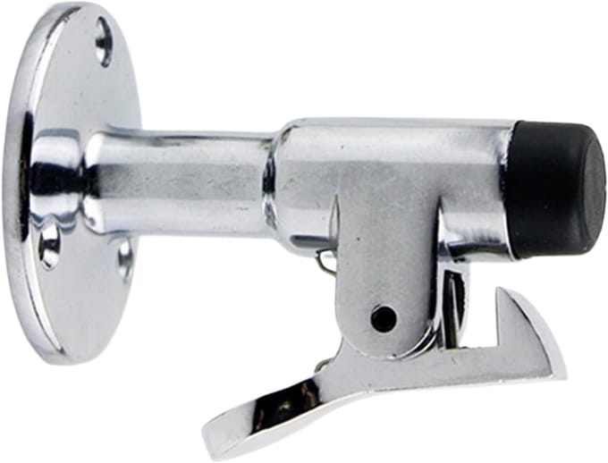 Buiten Deurstopper - Deurhouder Wind - Deuren Beveiligen - Roestbestendige Legering - 6.9 Centimeter - Wit