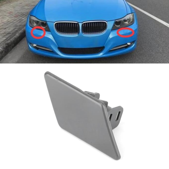 Rechter Koplamp Sproeier Afdekkap 61677211210 Geschikt voor 3 Serie E90 20092012 gray
