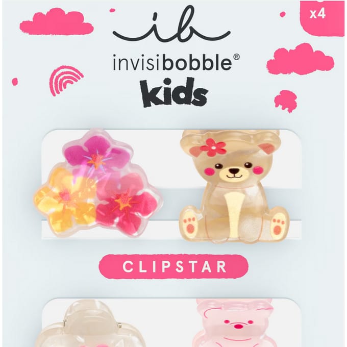 Invisibobble Clipstar Kids Bearly Bloomed 4st