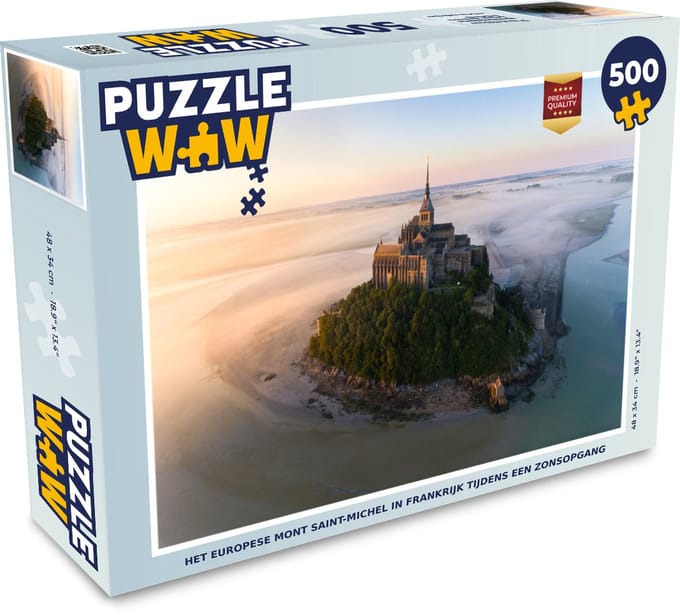 Puzzel Kasteel - Frankrijk - Mist - Legpuzzel - Puzzel 500 stukjes