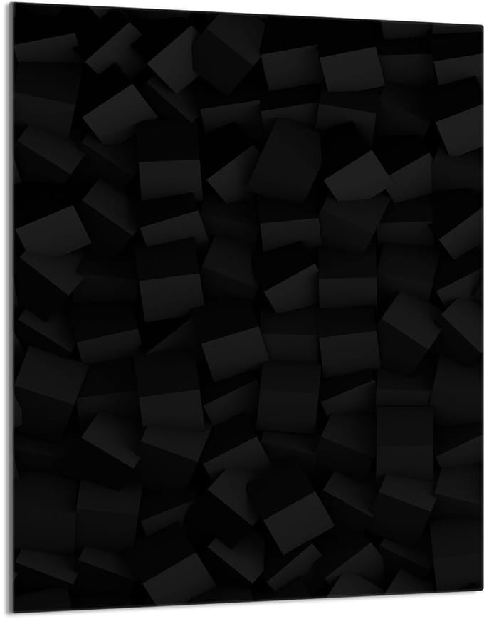 TMK ArtDeko - Snijplank - Glas - 40x52 cm - Zwart