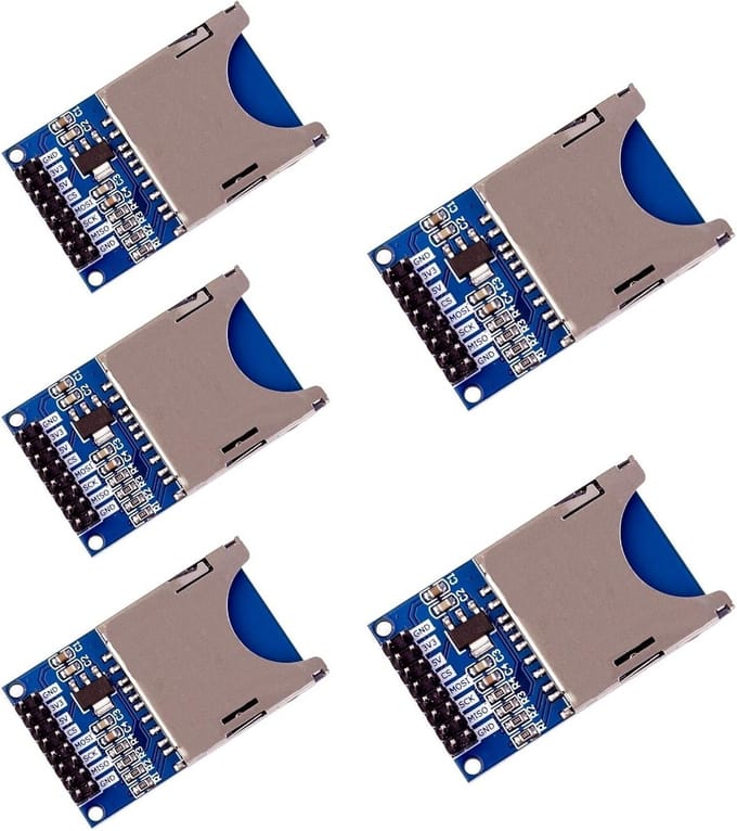 SD Card Reader Module voor Arduino en Microcontrollers - 5 stuks