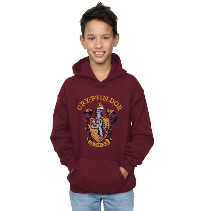 Harry Potter Jongens Gryffindor Crest Hoodie (Bourgondië)