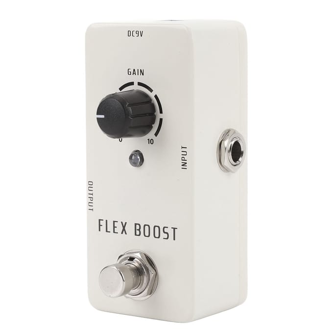 Elektrische Gitaar Effectpedaal True Bypass Gitaar Pure Clean Mini Boost Pedal DC9V voor Optredens white