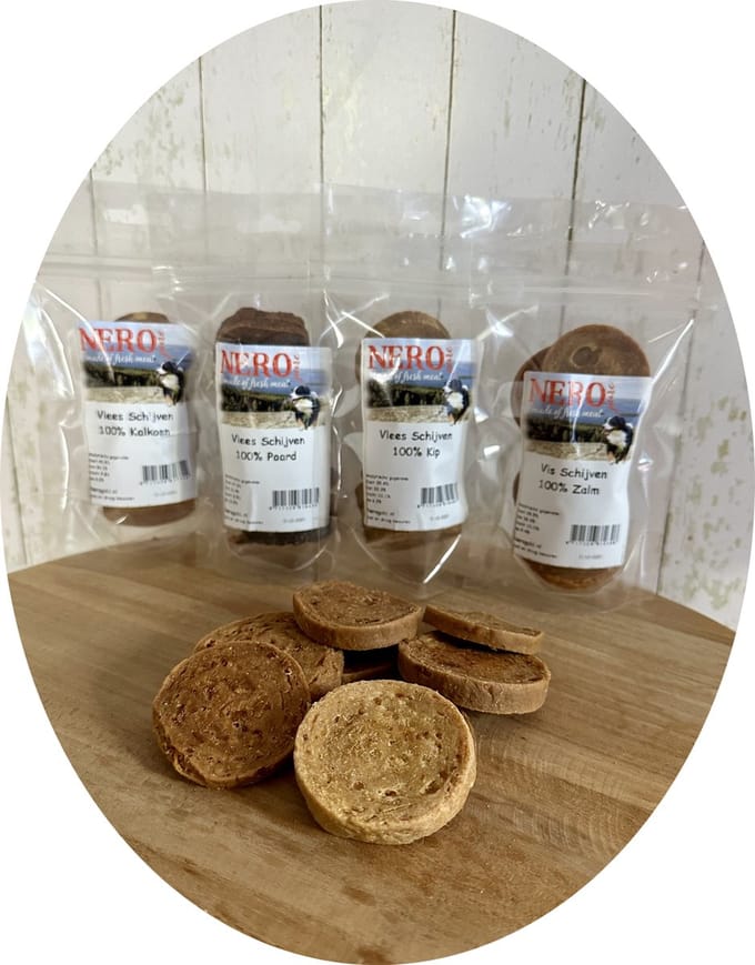 Nero Pure Vlees schijven 100% Eend 8 stuks