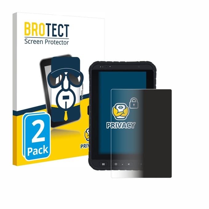 BROTECT - privacy screenprotector voor Winmate M700DQ8 - Folie Beschermfolie Blauwlichtfilter 2 Stuks