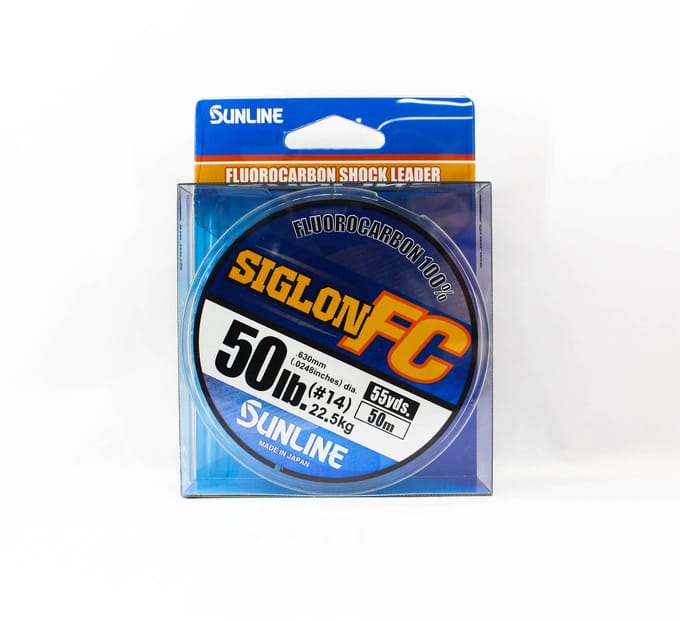 Sunline Fluorocarbon Leader Siglon FC 100% 50m 50lb Diamètre 0,63mm (2026) pur