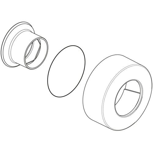Ideal Standard schuifrozetten-set chroom , B961016AA