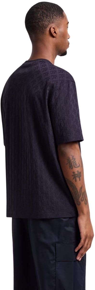 Round Neck Short Sleeve Cotton T-shirt - Blue Shirts