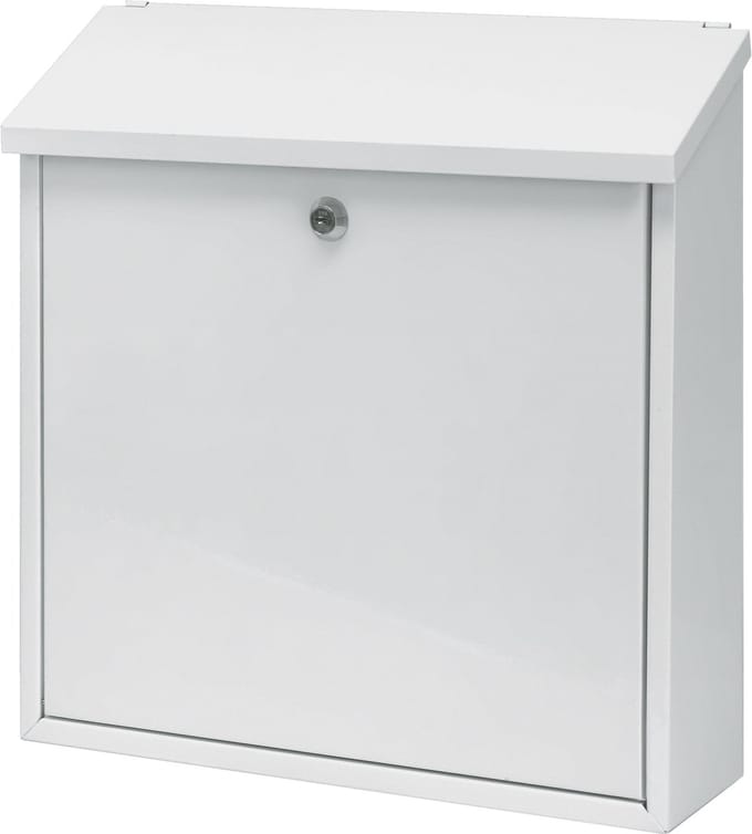 V-Part - Wandbrievenbus Malagan - Galvanized steel Powder Coated - wit - Brievenbus