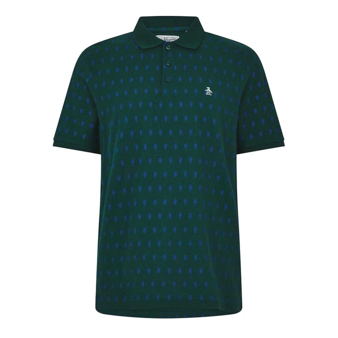 Original Penguin Heren Minimal Regelmatig Poloshirt (Bug juni)