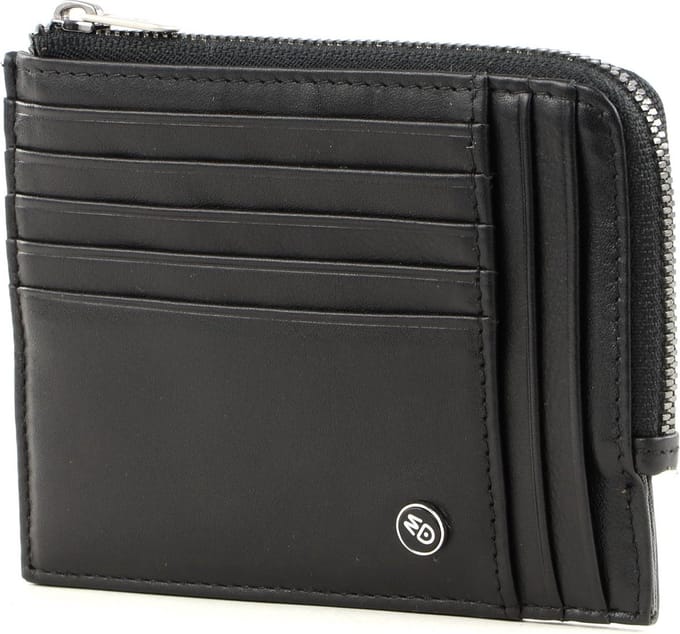 MANDARINA DUCK Leren Kaarthouder Downtown Credit Card Holder Black Zwart