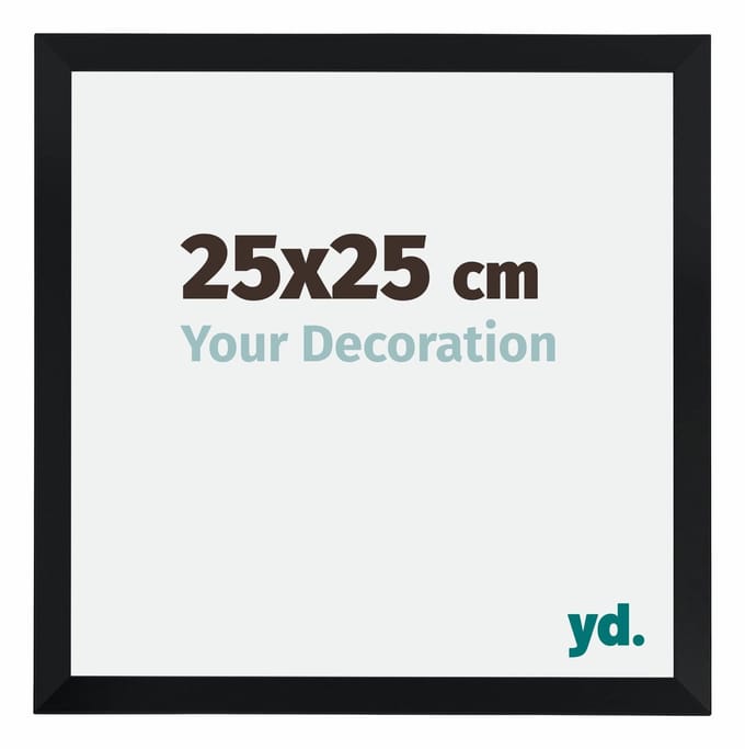 Your Decoration - Fotolijst 25x25 cm - MDF - Zwart Mat - Catania