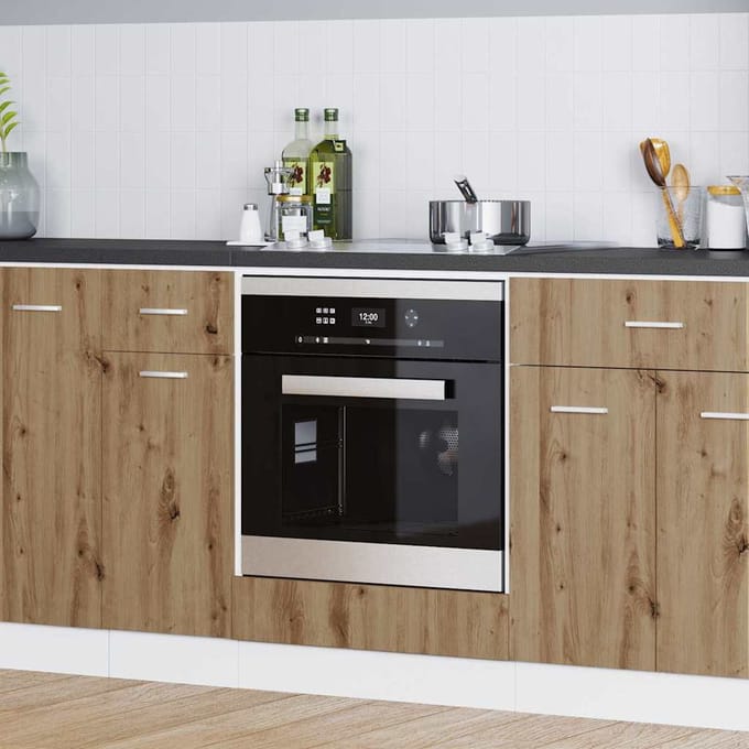 vidaXL Hangkast Artisan Eiken 60 x 46 x 81,5 cm Bewerkt hout