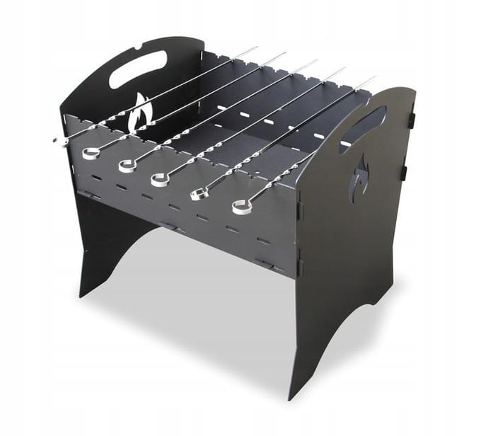 Opvouwbare Koolgrill 40x34x45cm - Stevig & Draagbaar