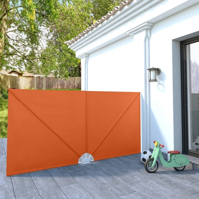 vidaXL - Terrasscherm - inklapbaar - 300x150 - cm - terracottakleurig