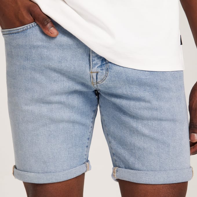 Selected - Heren Shorts Alex Slim Short - Blauw - Maat S