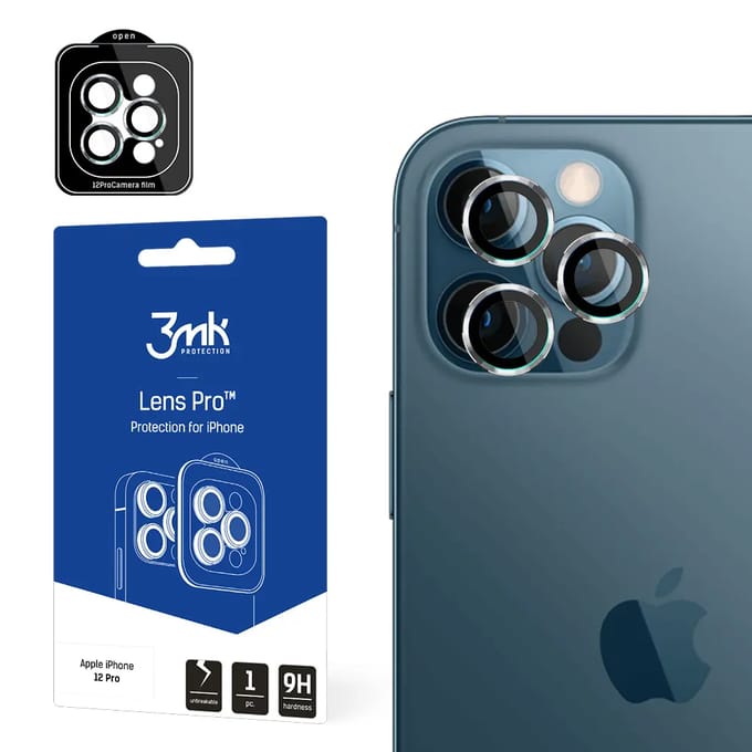 Lensbescherming 3MK Apple iPhone 12 Proion Pro Silver