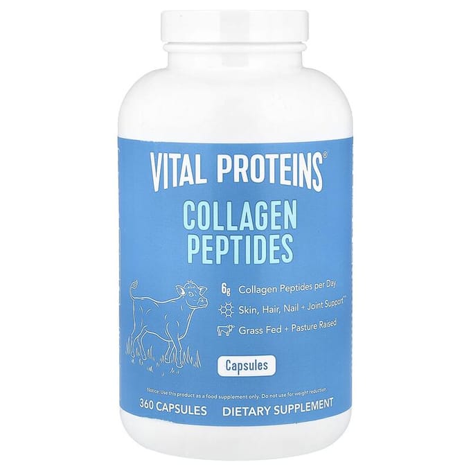 Peptides de Collagène, 360 Capsules (550 mg par gélule)