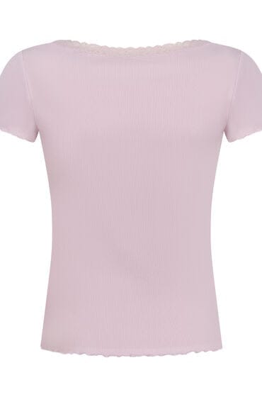 Hunkemöller Pyjama Top Jersey Rib Roze