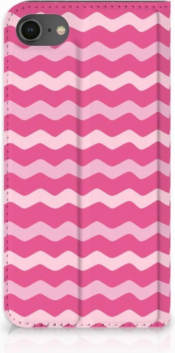 iPhone 7 | 8 | SE (2020) | SE (2022) Hoesje met Magneet Waves Pink