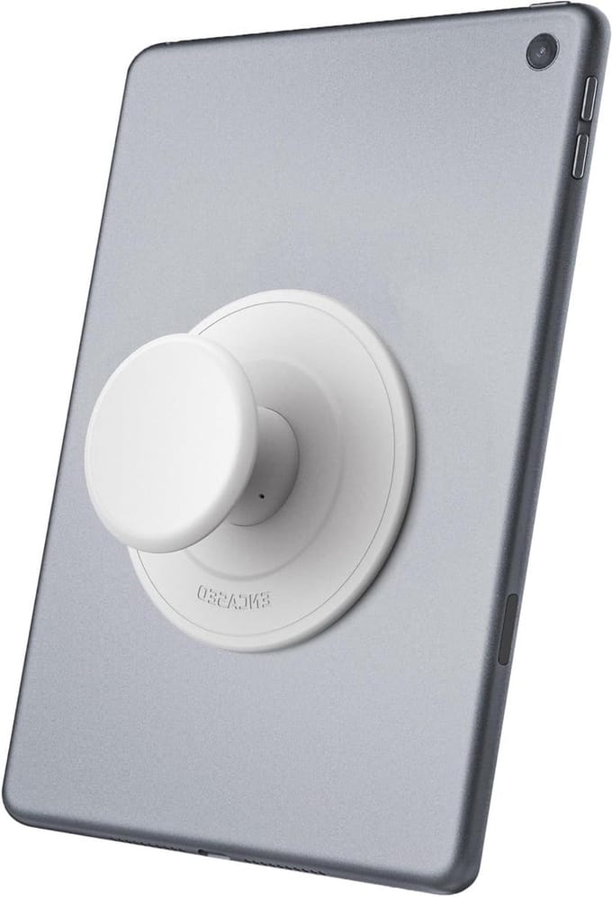 Tablet Grip Houder - E-reader Accessoire - Comfortabel Vasthouden - Zachte Siliconen Grip - 80 mm breed - Vanille Creme