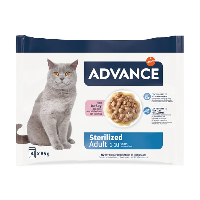 Advance Feline Sterilized Kalkoen Kattenvoer - 52 x 85 g