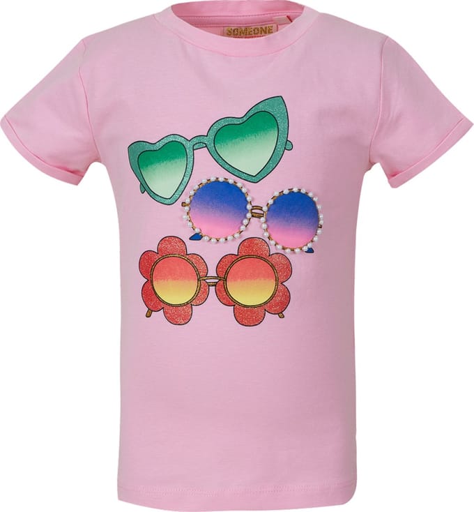 SOMEONE LEONIE-SG-02-A Meisjes T-shirt - LIGHT PINK - Maat 92