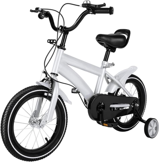 Kinderfiets - Loopfiets - Leren Fietsen - Verstelbaar Zadel - 14 inch - Rood Zwart