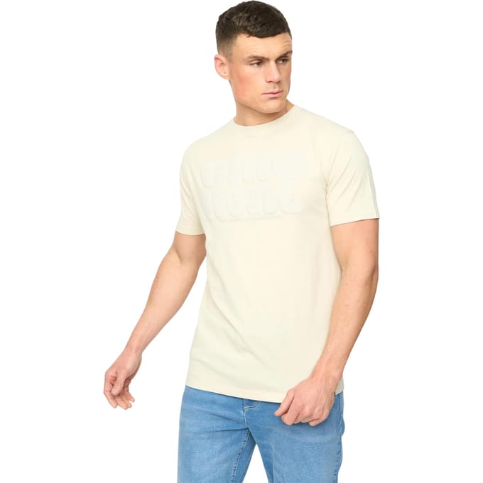 Crosshatch Heren Transflate T-Shirt (Neutraal)