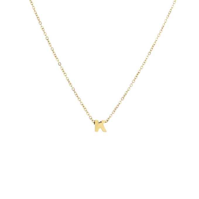 Letter-Ketting-K-Goud