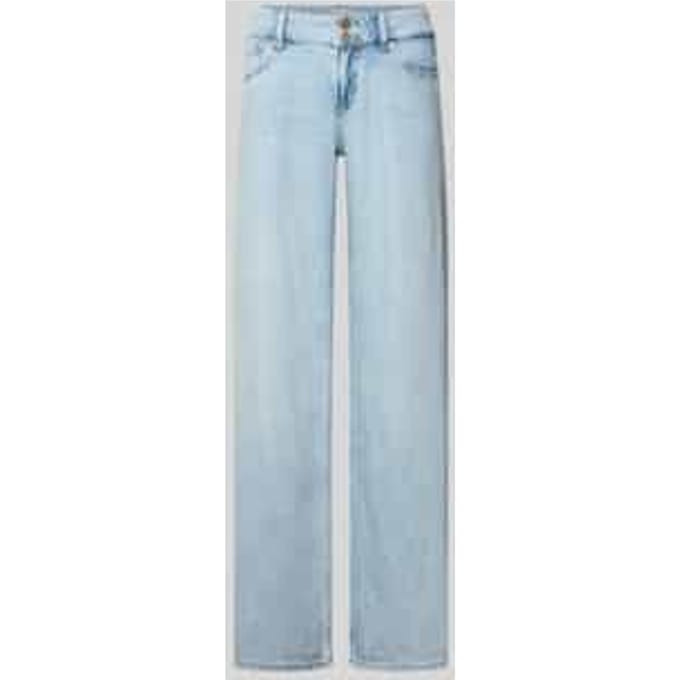 Wide leg jeans van puur katoen model 'EZRA'