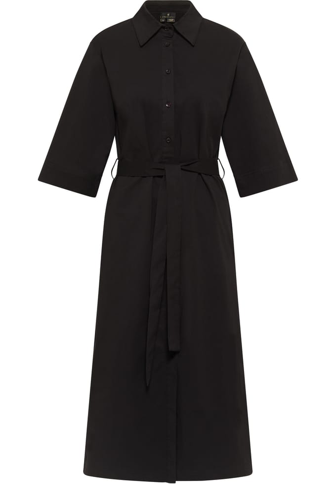 Dreimaster Overhemd blouse jurk Dames zwart